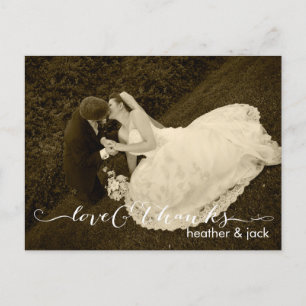 PixDezines Wedding Bedankt Briefkaart