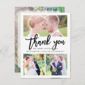 PixDezines Wedding Bedankt / Modern Script Briefkaart