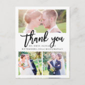 PixDezines Wedding Bedankt / Modern Script Briefkaart (Voorkant)