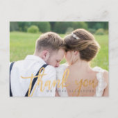 PixDezines Wedding Bedankt / Modern Script Briefkaart (Voorkant)