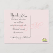 PixDezines Wedding Dank u foto's/DIY kleur Briefkaart (Achterkant)