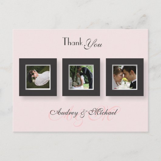 PixDezines Wedding Dank u foto's/DIY kleur Briefkaart (Voorkant)
