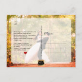 PixDezines Wedding Dank u/Moderne Calligrafie Aankondigingskaart (Achterkant)