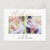 PixDezines Wedding Dank u/Moderne Calligrafie Briefkaart (Voorkant)