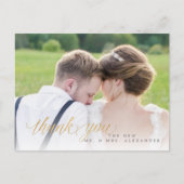 PixDezines Wedding Hartelijk dank/Fun Script Briefkaart (Voorkant)