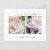 PixDezines Wedding Hartelijk dank/Fun Script Briefkaart (Voorkant)