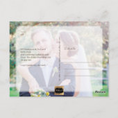 PixDezines Wedding Hartelijk dank/Fun Script Briefkaart (Achterkant)