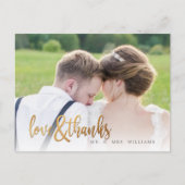 PixDezines Wedding Hartelijk dank/Fun Script Briefkaart (Voorkant)