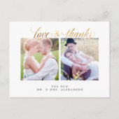 PixDezines Wedding Hartelijk dank/Fun Script Briefkaart (Voorkant)
