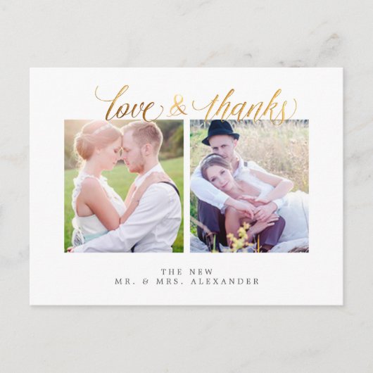 PixDezines Wedding Hartelijk dank/Fun Script Briefkaart (Voorkant)