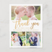 PixDezines Wedding Hartelijk dank voor Faux Gold S Briefkaart (Voorkant)