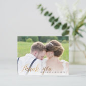 PixDezines Wedding Hartelijk dank voor Faux Gold S Briefkaart (Staand voorkant)