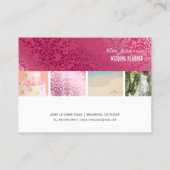 PixDezines WEDDING PLANNER/DIY COLOR+FONTS Visitekaartje (Achterkant)