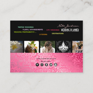 PixDezines WEDDING PLANNER/DIY COLOR+FONTS Visitekaartje
