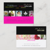 PixDezines weddingplanners/doe-het-zelf kleuren+le Visitekaartje (Voorkant / Achterkant)