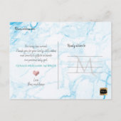 PixDezines Welkom Baby Boy, Faux Folie + Marmer Aankondigingskaart (Achterkant)