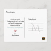 PixDezines Welkom Baby Boy, Faux Folie Script Aankondigingskaart (Achterkant)