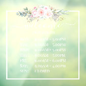 PixDezines Welkome kantooruren Raamsticker (Vel 3)