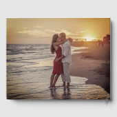 PixDezines Wereldkaart, Faux Gold + Marmer Gastenboek (Achterkant)