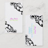 PixDezines wervelingen/doe-het-zelf achtergrondkle Visitekaartje (Voorkant / Achterkant)