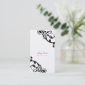 PixDezines wervelingen/doe-het-zelf achtergrondkle Visitekaartje (Staand voorkant)