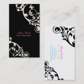 PixDezines wervelingen/doe-het-zelf achtergrondkle Visitekaartje (Voorkant / Achterkant)