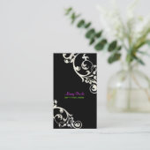 PixDezines wervelingen/doe-het-zelf achtergrondkle Visitekaartje (Staand voorkant)