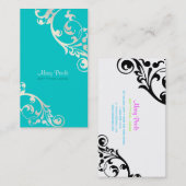 PixDezines wervelingen/doe-het-zelf achtergrondkle Visitekaartje (Voorkant / Achterkant)