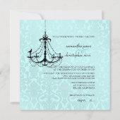 PixDezines White Chandelier met een vogel Kaart (Achterkant)