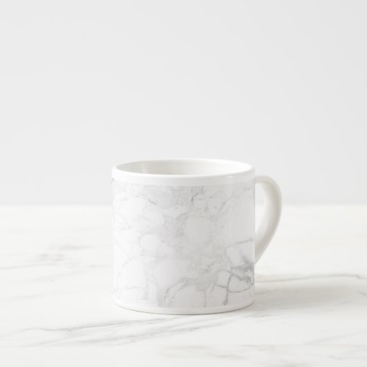 PixDezines WHITE MARBLE Espresso Kop (Voorkant rechts)