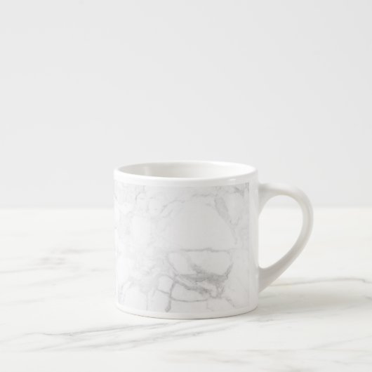 PixDezines WHITE MARBLE Espresso Kop (Rechts)