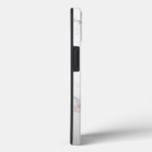 PixDezines White Marble+Faux Roos Gold Case-Mate iPhone Case (Achterkant / Rechts)