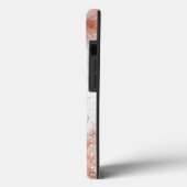 PixDezines White Marble+Faux Rose Gold Case-Mate i iPhone Case (Achterkant / Links)