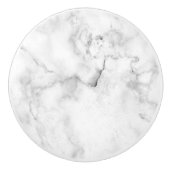 PIXDEZINES WHITE MARBLE KERAMISCHE KNOP (Voorkant)