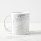 PixDezines WHITE MARBLE Koffiemok (Links)
