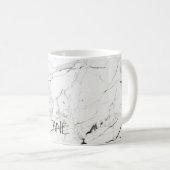 PixDezines WHITE MARBLE Koffiemok (Voorkant rechts)