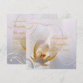 PixDezines White Orchid | Bleek roze + wit Kaart (Voorkant / Achterkant)