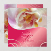PixDezines White Orchid | Bleek roze + wit Kaart (Voorkant / Achterkant)