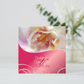 PixDezines White Orchid | Bleek roze + wit Kaart (Staand voorkant)