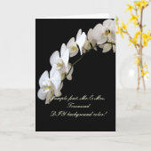 PixDezines White Orchid/DIY achtergrondkleur Kaart (Gele Bloem)