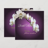 PixDezines WHITE ORCHID VRIJGEZELLENFEEST/DIY KLEU Kaart (Voorkant / Achterkant)