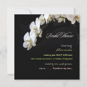 PixDezines White Orchids Vrijgezellenfeest Kaart (Achterkant)