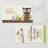 PixDezines Whoot's Daycare Visitekaartje (Voorkant / Achterkant)