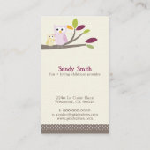 PixDezines Whoot's Daycare Visitekaartje (Achterkant)