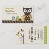 PixDezines Whoot's Daycare Visitekaartje (Voorkant / Achterkant)