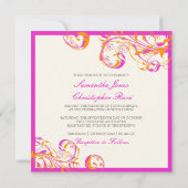 PixDezines wijndraden|Koraal+fuschia|DIY-kleur Kaart (Achterkant)