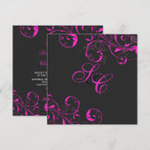 PixDezines wijndraden, Neon Pink/DIY kleur Kaart (Voorkant / Achterkant)