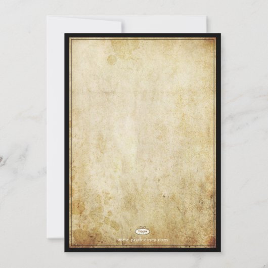 PixDezines  wijnstokken + barokke lijst Save The Date (Achterkant)