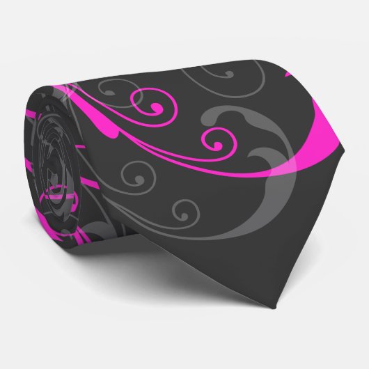 PixDezines Wijnwervelingen |DIY tekst+achtergrondk Stropdas (Opgerold)