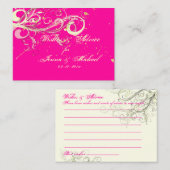 PixDezines wil/vanille zwirls/dikke achtergrond Advieskaart (Voorkant / Achterkant)